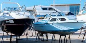 Hands-on boats maintenance preparing for spring boating season at Keowee Marina