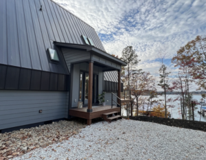 Keowee Luxury Cottage entrance with views toward Lake Keowee