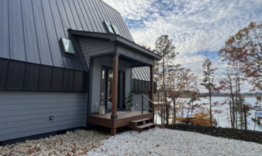 Keowee Luxury Cottage entrance with views toward Lake Keowee