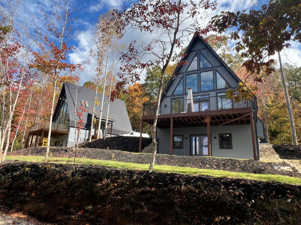Keowee Luxury Cottages, A-frame cottages in the trees