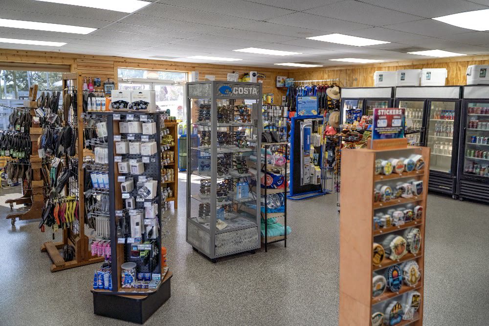 Keowee Marina ship store with boating supplies and essentials